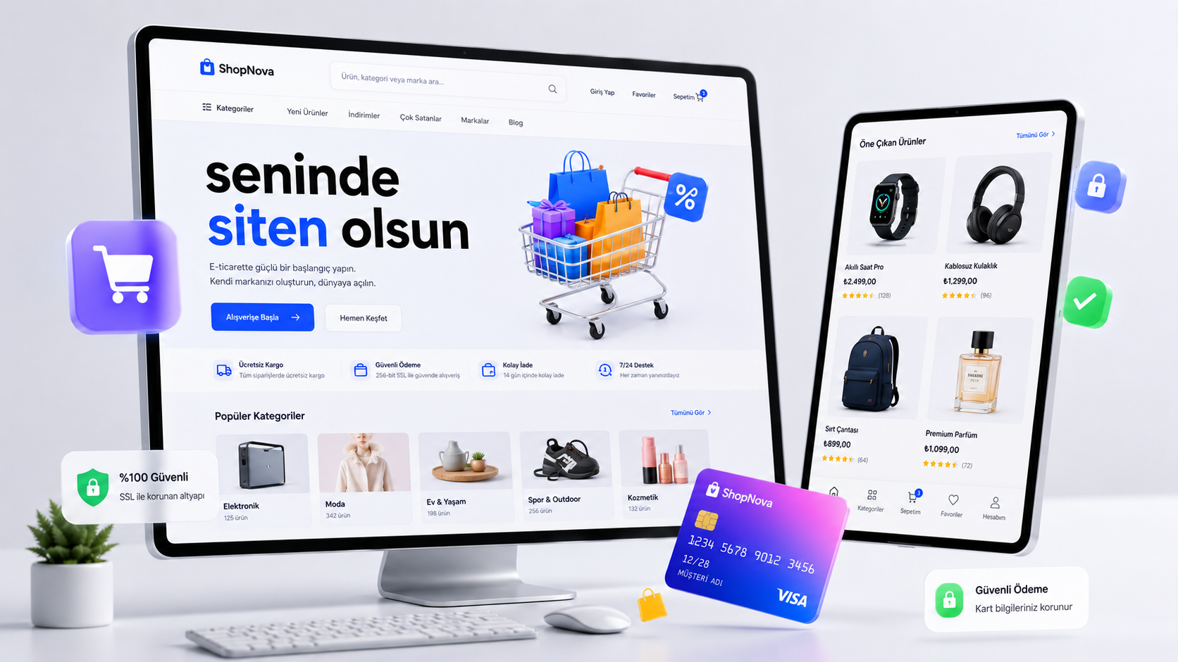Profesyonel E-Ticaret Web Sayfası