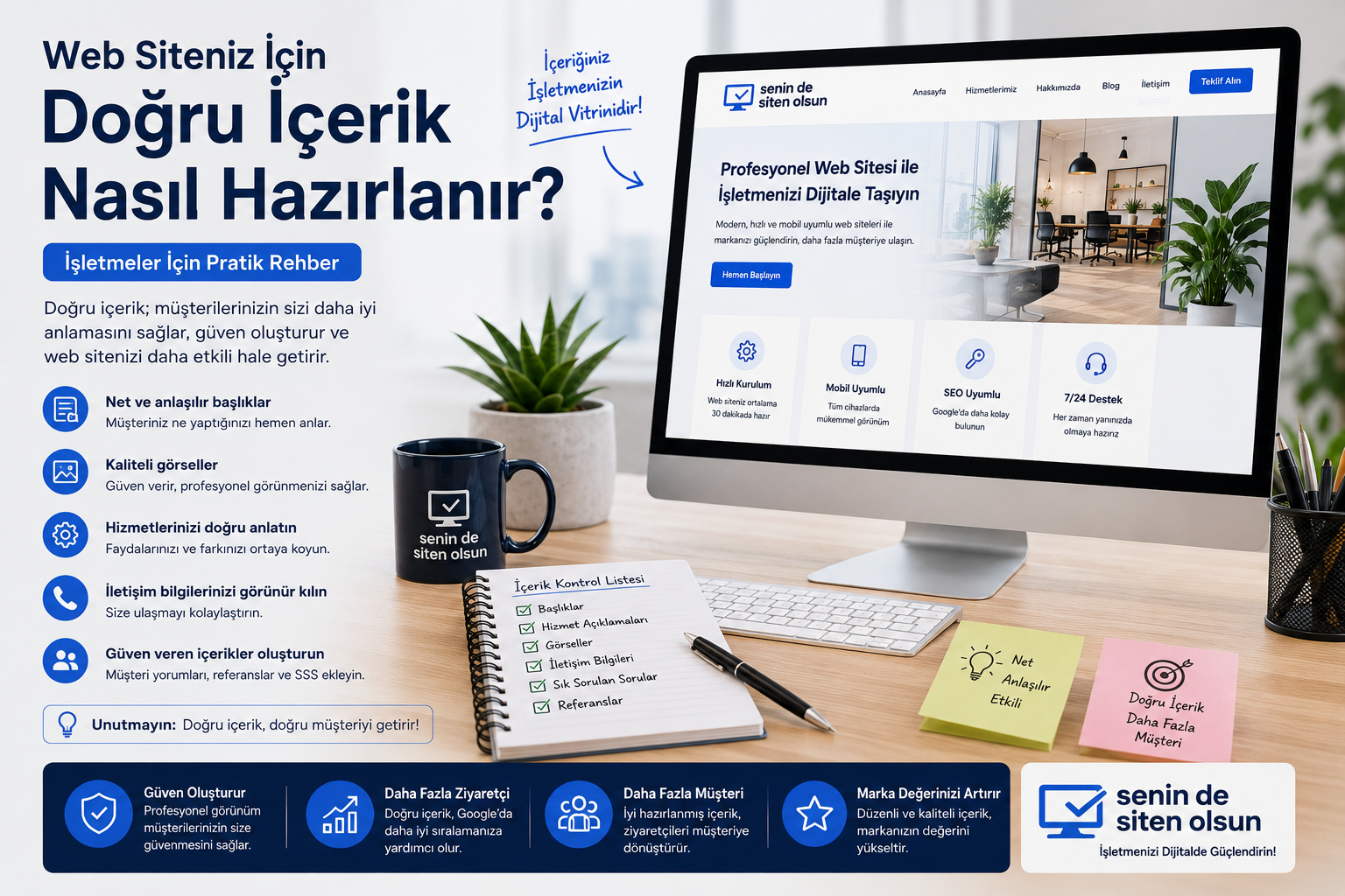 Web Siteniz İçin Doğru İçerik Nasıl Hazırlanır? İşletmeler İçin Pratik Rehber
